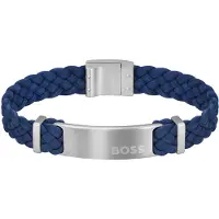 HUGO BOSS Fashion men´s suede Bracciale Dylan 1580609 - Length: 19 cm
