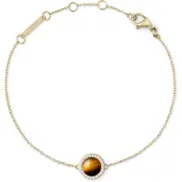 Daniel Wellington Bracciale Oro Occhio di Tigre Cristalli — Bracciale
