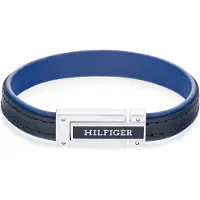 Tommy Hilfiger Blue leather Bracciale da uomo 2790558