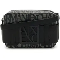 Armani Exchange Borsa a tracolla grigio / nero