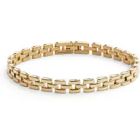 Daniel Wellington Fashion gold-plated steel Bracciale 3-Link DW0040098 - Length: 16.5 cm