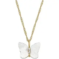 Fossil Radiant Wings Collana Oro Jf04424710 — Collana