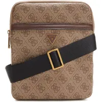 GUESS Borsa a tracolla 'MILANO CROSSBODY FLAT' beige scuro / marrone / oro