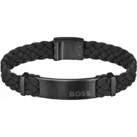 HUGO BOSS Fashion men´s suede Bracciale Dylan 1580608 - Length: 19 cm