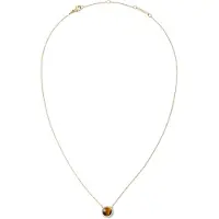 Daniel Wellington Beautiful gold-plated Collana con tiger eye and crystals Audrey DW00401445