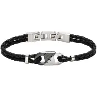 Emporio Armani Fashion leather Bracciale da uomo Eagle Logo EGS3171040