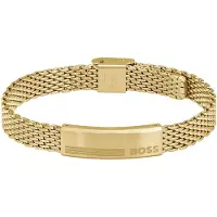 HUGO BOSS Stylish gold-plated Bracciale Mesh 1580610