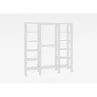 Skye Decor , City - White, armadio, bianco, 100% pannelli truciolari rivestiti in melamina, 161,4 x 33,6 x 180 cm
