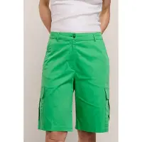 Summum Woman Cargo Shorts Cotton Stretch Island Green Taglia: 34 | Pantaloncini Outlet | Donna | Verde