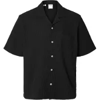 Selected Camicia A Maniche Corte Uomini Nero S