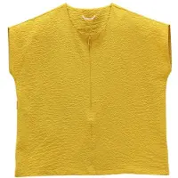 Jeanne Baret Women's Sunflower Short-Sleeved Blouse T-shirt Donna (40, giallo)
