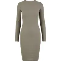 Urban Classics Vestito Lungo A Maniche Lunghe Rib