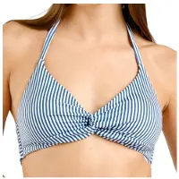 DEDICATED Women's Bikini Top Gullholma Parte superiore bikini Donna (XS, blu)