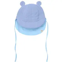 Huttelihut Kid's Summer Hat Bear Ears Muslin Cappello Bambini (50/56, lilla)