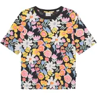 DEDICATED Women's T-Shirt Vadstena Meadow Flowers Big T-shirt Donna (XL, grigio)