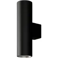 Argon Applique Marion, nera, altezza 18 cm, acciaio, orientabile verso l'alto/verso