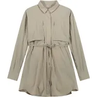 Jeanne Baret Women's Sumatra Long Shirt Maglia a manica lunga Donna (42, beige/grigio)