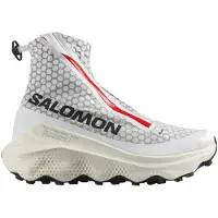 Salomon - Scarpa trail - S/Lab Ultra White / Fiery Red / Vanilla Ice in Pelle - Taglia 46 - rosso