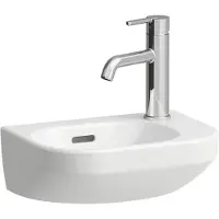 Laufen LUA lave-mains, 1 trou de robinetterie à droite, vasque à gauche, avec trop-plein, 360x250mm, H8150804001061, H8150804001061