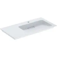 Geberit ONE lavabo pour meubles, sortie horizontale, surface de rangement à gauche, 90x13,1x47,5cm, 505.009.00.1, 505.009.00.1
