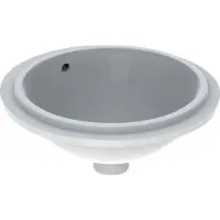 Geberit VariForm lavabo à encastrer rond, 330mm, sans trou pour robinet, avec trop-plein, 500.745.01.2, 500.745.01.2