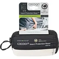 Cocoon Insect Shield Protection Sheet Coperta da viaggio (200 x 100 cm, nero)