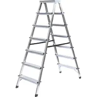 MUNK Günzburger Steigtechnik Scala domestica accessibile su entrambi i lati 2x7 gradini