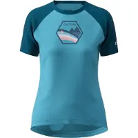 Zimtstern Women's Bowz Tee Maglia funzionale Donna (XS, blu/turchese)