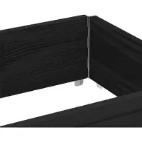 vidaXL Telaio per pallet nero 150x50 cm in legno di pino massiccio