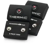 Therm-ic - Set Calze Riscaldate + Batterie - Set Heat Fusion Uni + S-1200B - Taglia 39-41 - Nero