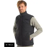 Stoic MountainWool StorboSt. Padded Vest Gilet sintetico Uomo (3XL, nero)