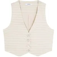 Scalpers Gilet beige / bianco naturale