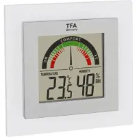 TFA-Dostmann TFA - Termoigrometro digitale 30.5023 - argento/trasparente