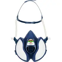 3M Maschera respiratoria con filtri integrati, ABEK1P3, filtro combinato