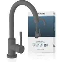 Schutte rubinetto da cucina CORNWALL, rubinetto da cucina con funzione di risparmio energetico, rubinetto da cucina antracite opaco