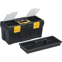 Toolstation Valigia portautensili McPlus Promo 20, nero/giallo, capacità 22 litri, con valigetta di trasporto