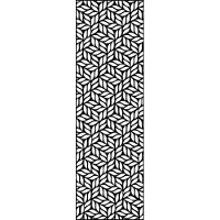 GROEN & JANSSEN GroJa Design Leafs XL antracite DB 703 180x60 cm, materiale di fissaggio incluso