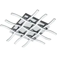 Eglo Lampada a soffitto LED Lasana, modello a 6 luci, materiale: acciaio, plastica, colore: cromato, bianco