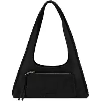 Fredsbruder Calm Borsa a spalla Vera Pelle 33 cm nero