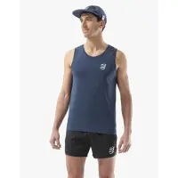 Compressport Performance Singlet Maglia da corsa Uomo (M, blu)