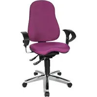 Topstar Sedia girevole, sedia da scrivania, poltrona da ufficio, sedia da ufficio Sitness 10 viola
