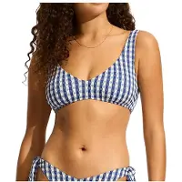 Seafolly Women's Bella Sweetheart Tank Bra Parte superiore bikini Donna (44, blu/grigio)