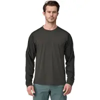 Patagonia L/S Dirt Craft Jersey Maglietta da ciclismo Uomo (L, nero/grigio)