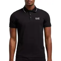 Emporio Armani per uomo. 8NPF16_PJVUZ Polo casual nera (M), Nero, Cotone, Manica corta
