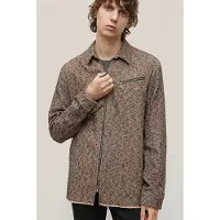 John Varvatos Robbins Ls Sport Shirt, Cf Zipper Closure, Zipper Powder Whi Taglia: XS | Giacche leggere Outlet | Uomo