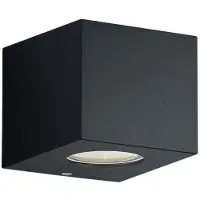 Reality Leuchten Applique da esterni LED Cordoba angolare, nera