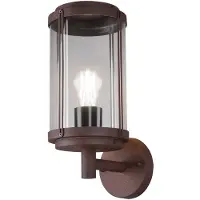 TRIO Lighting Applique da esterno TANARO, color ruggine, altezza 33 cm, metallo IP44