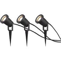 TRIO Lighting Proiettore da esterni Ubangi con picchetto set 3x