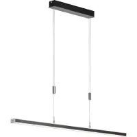 Fischer & Honsel Leuchten Lampada a sospensione LED stretta regolabile in altezza, dimmerabile e con colore della luce CCT, lunghezza 115 cm