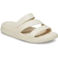 Crocs Women's Getaway Strappy Sandali Donna (W10, beige)